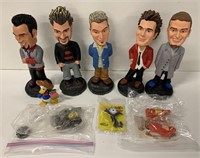 Lot with NSYNC bobble heads and more