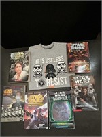 Assorted lot of Star Wars Books & TShirt 2T