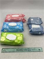 NEW Mixed Lot of 5- Baby Wipes & Makeup Remover