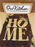 Our Kitchen Sign & Home Flag