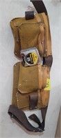 Tool belt w/ Stanley 25' tape measure