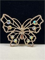 Vintage butterfly brooch