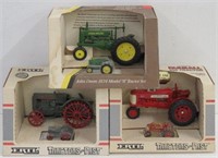 3x- Ertl Case/Farmall/JD Tractors of The Past Sets