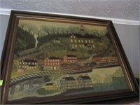 "Manchester Valley PA" Print: Old Wood Frame