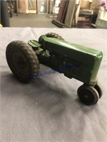 GREEN METAL TOY TRACTOR