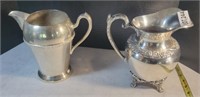 (2) Silver Plated Water Pitchers