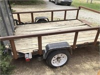 2 wheel lawnmower trailer
