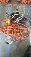 Several extension cords