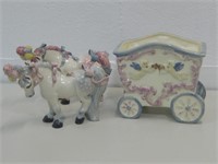 Ceramic Freeman-Leidy Horse & Carriage See Info