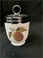 ENGLISH ROYAL WORCESTER EGG CUP W/ LID