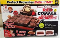 Red Copper Brownie Pan