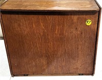 Vintage Wooden File Folder Box