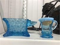 GLASS ANVIL AND TOOTHPICK HOLDER