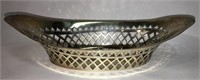 800 Silver Bowl With Openwork Rim
