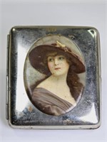 Victorian Portrait Lithograph Cigarette Case