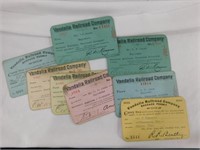 Vandalia RR Company baggage permits - passes