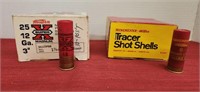 Assorted 12 ga. 3 in shotshells, Qty 10
Tracer