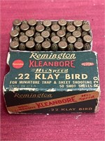 RARE - Box of 50 Remington .22 calibre Klay Bird