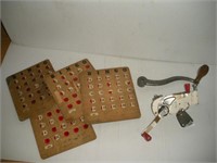 Bingo Cards- Hand Can Opener 1 Lot