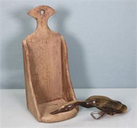 Primitive Candle Sconce + Duck Bottle Opener