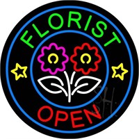 DEFECTIVE $285 Florist Open LED Neon Sign