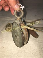 Small metal pulley