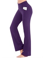 P3837  Avamo Bootcut Yoga Pants Plus Size, 46W.