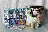 Star Wars Tin with Trading Cards  Mini Puzzles