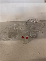 5pc Vintage Glass Table Setters