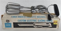 Vtg. Ekco Hand Held Stainless Steel Egg Beater &