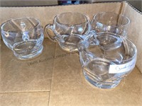 12 crystal cups made in Czech Republic