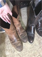 WORK/COWBOY BOOTS - SIZE 10 EE