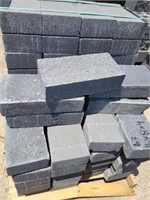 Skid of 63  16x8x4 gray block