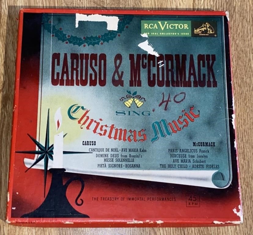 Caruso and McCormack Sing Christmas Music 45