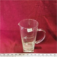 Large Irving Tissue Glass Pitcher