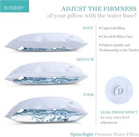 Blissbury Water Pillow With Adjustable...