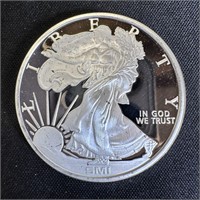 1 Ounce Silver American Eagle Design Round