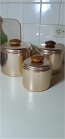 Micro aluminum canister set copper colored