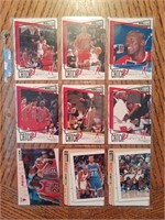 Micheal Jordan Basketball Card Lot (x9 cards)