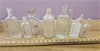 (10) Old Advertising & Apothecary Bottles-
