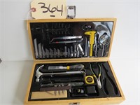 Trade Pro Tool Set In Wooden Box (Incomplete)