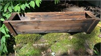 Long Wood Planter Rectangle 30x8x6