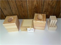Wooden Craft Boxes