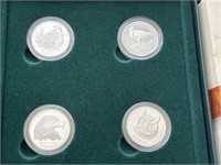 2010 Sterling Silver 50 Cents 4 Coin Set