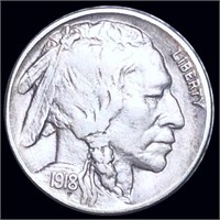 1918-D Buffalo Head Nickel LIGHTLY CIRCULATED