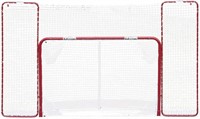 EZGoal Pro Hockey Goal w/ Backstop  Red/White