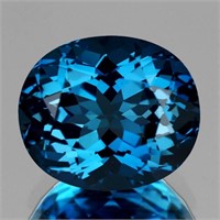 Natural Intense London Blue Topaz  {Flawless-VVS}