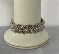 925 Sterling Silver Scroll Ornate Design Bracelet