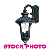 Acclaim 3852BK 3-light outdoor wall lantern,