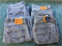 Levi 501 Denim Jeans (36/32 - 4 Pair)